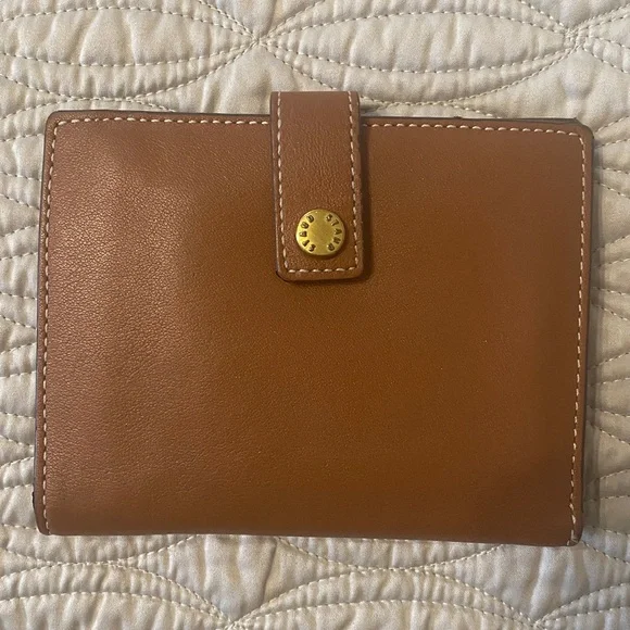 STAUD brown leather bifold wallet - Picture 2 of 15